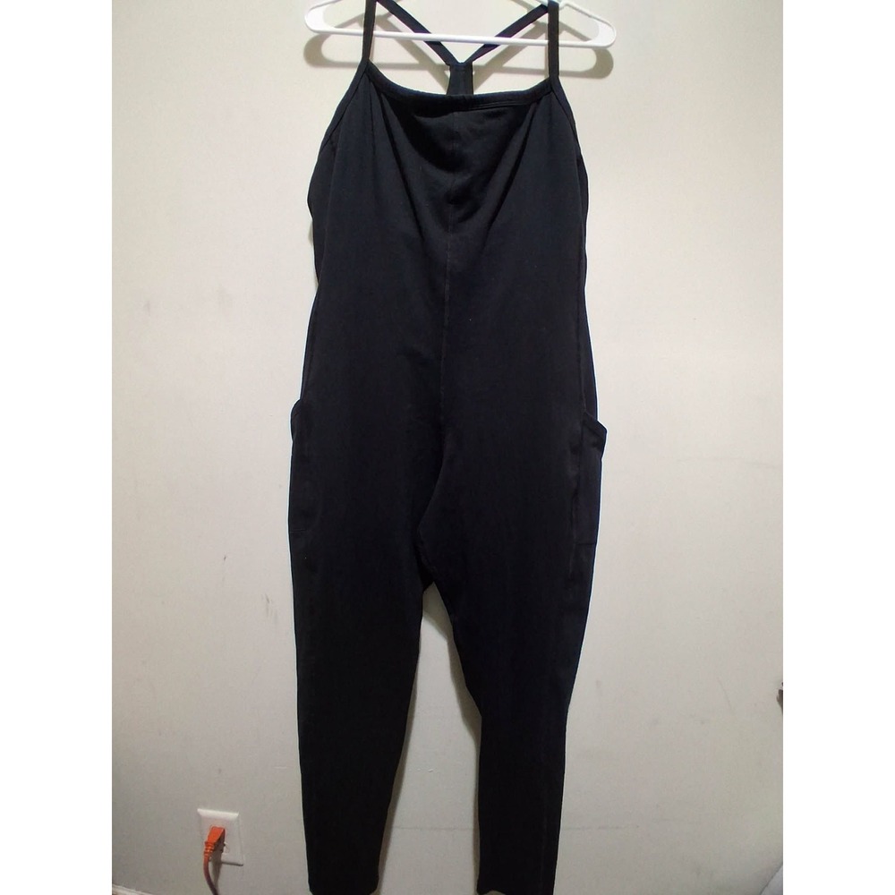 Offline by Aerie Black Racerback Jumpsuit Athleisure Workout Yoga Pants XXL